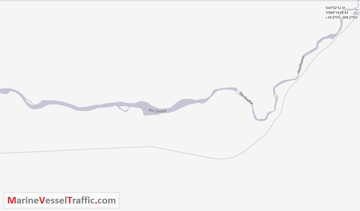 Live Marine Traffic, Density Map and Current Position of ships in CHUBUT RIVER